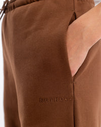 Logo Sweatpants Bio Baumwolle - Braun