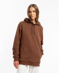 Logo Hoodie Bio Baumwolle - Braun