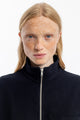 Half Zip Sweatshirt Bio Baumwolle - Schwarz