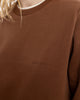 Logo Sweatshirt Bio Baumwolle - Braun