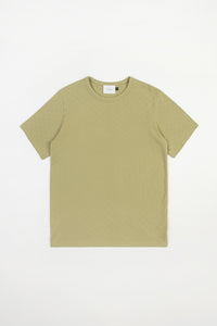 Strukturiertes T-Shirt Bio Baumwolle - Grün