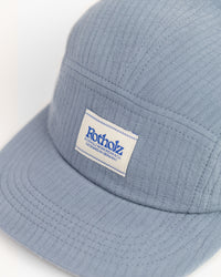 5 Panel Cap Bio Baumwolle - Blau