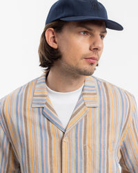 Bowling Shirt Leinen Mix - Gestreift