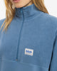 Divided Half Zip Bio Baumwolle - Hellblau