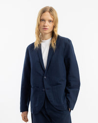 Workwear Blazer Leinen Mix - Dunkelblau