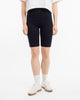 Gerippte Biker Shorts Bio Baumwolle - Schwarz