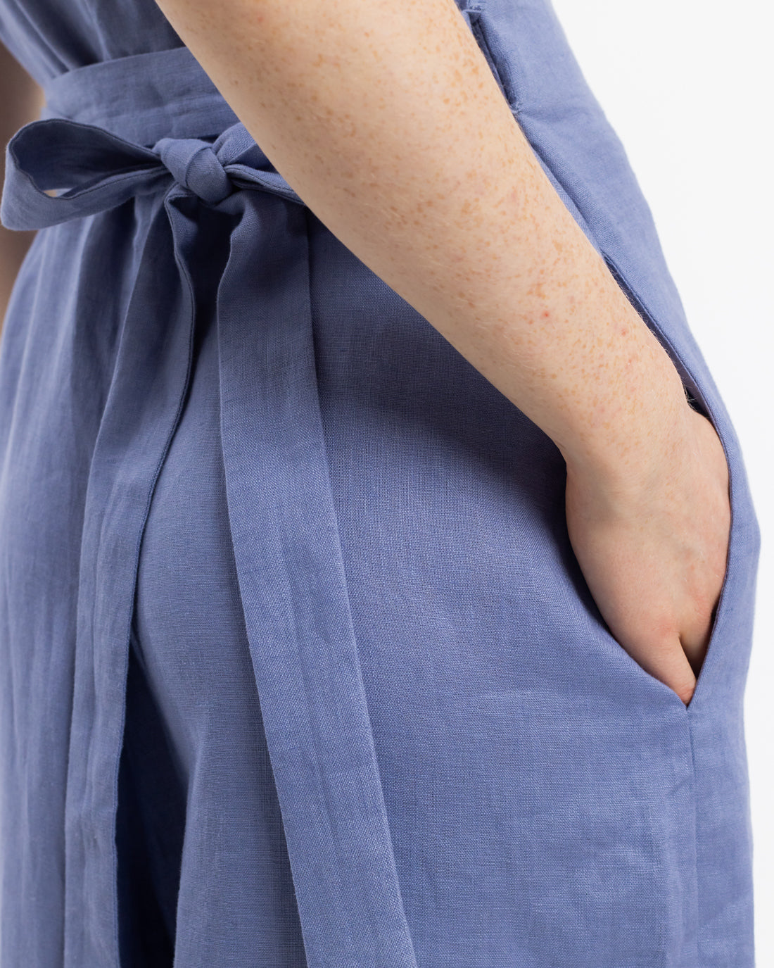 Jumpsuit Linen Mix - Light Blue