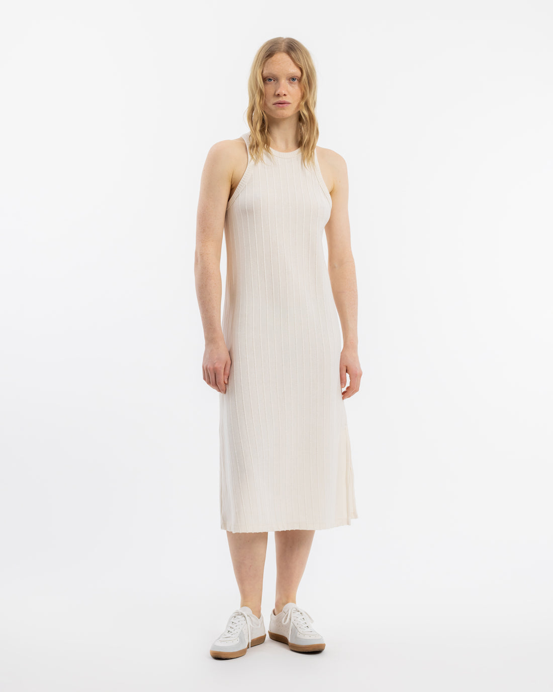 Knit dress organic cotton - Cream