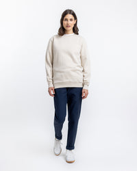 Logo Sweatshirt aus Bio-Baumwolle Creme