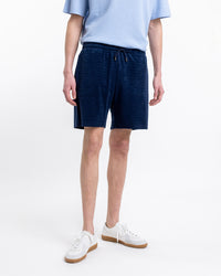 Frottee Shorts aus Bio-Baumwolle Blau