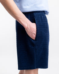 Frottee Shorts aus Bio-Baumwolle Blau