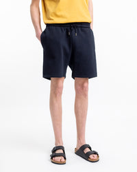 Logo Sweatshorts aus Bio-Baumwolle Schwarz