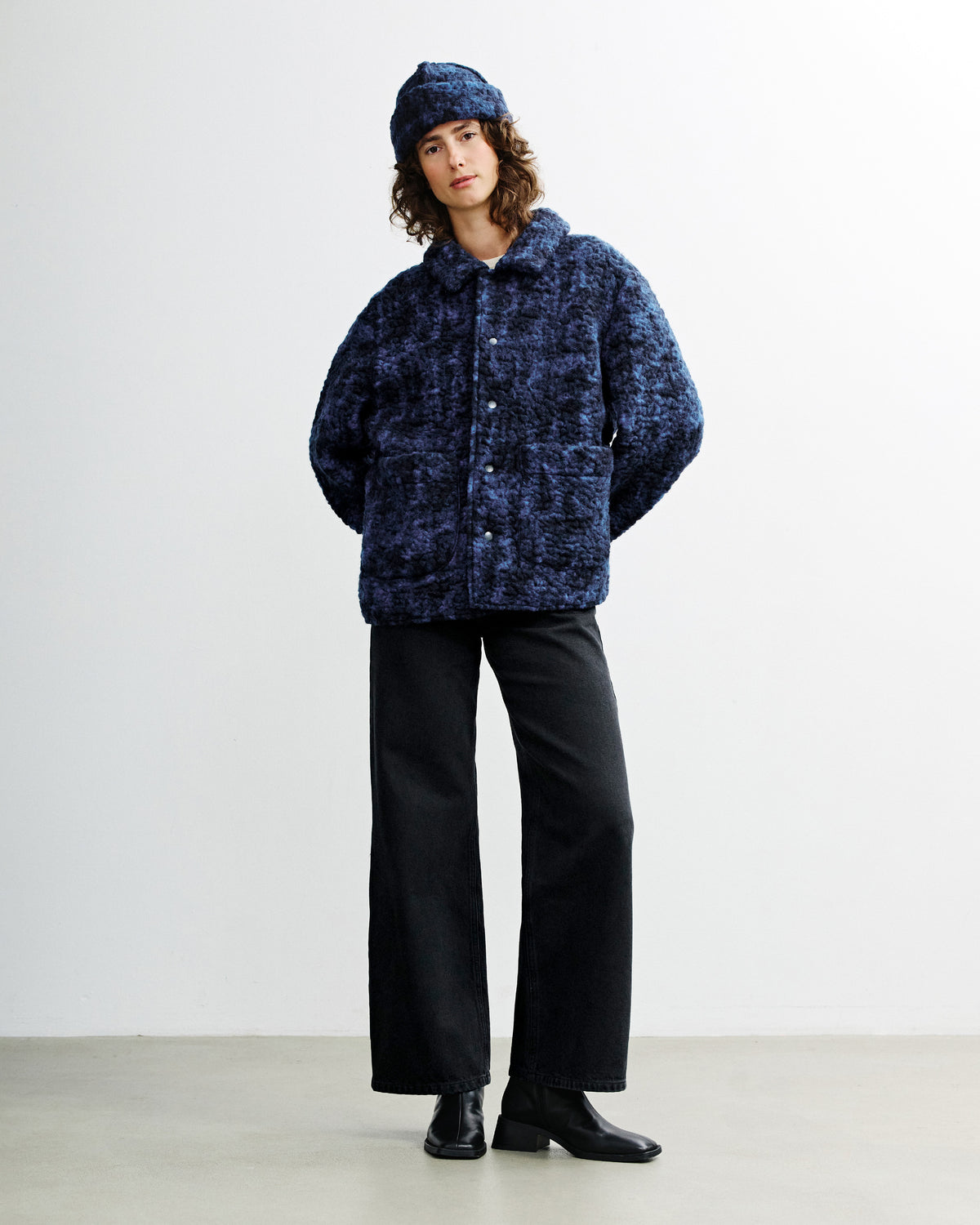 Sherpa Jacket - Blue Marled