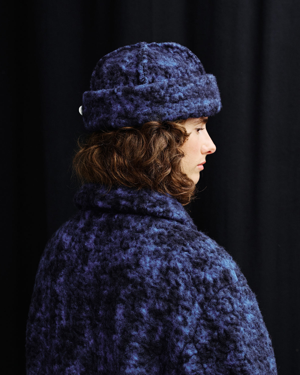 Sherpa Jacket - Blue Marled