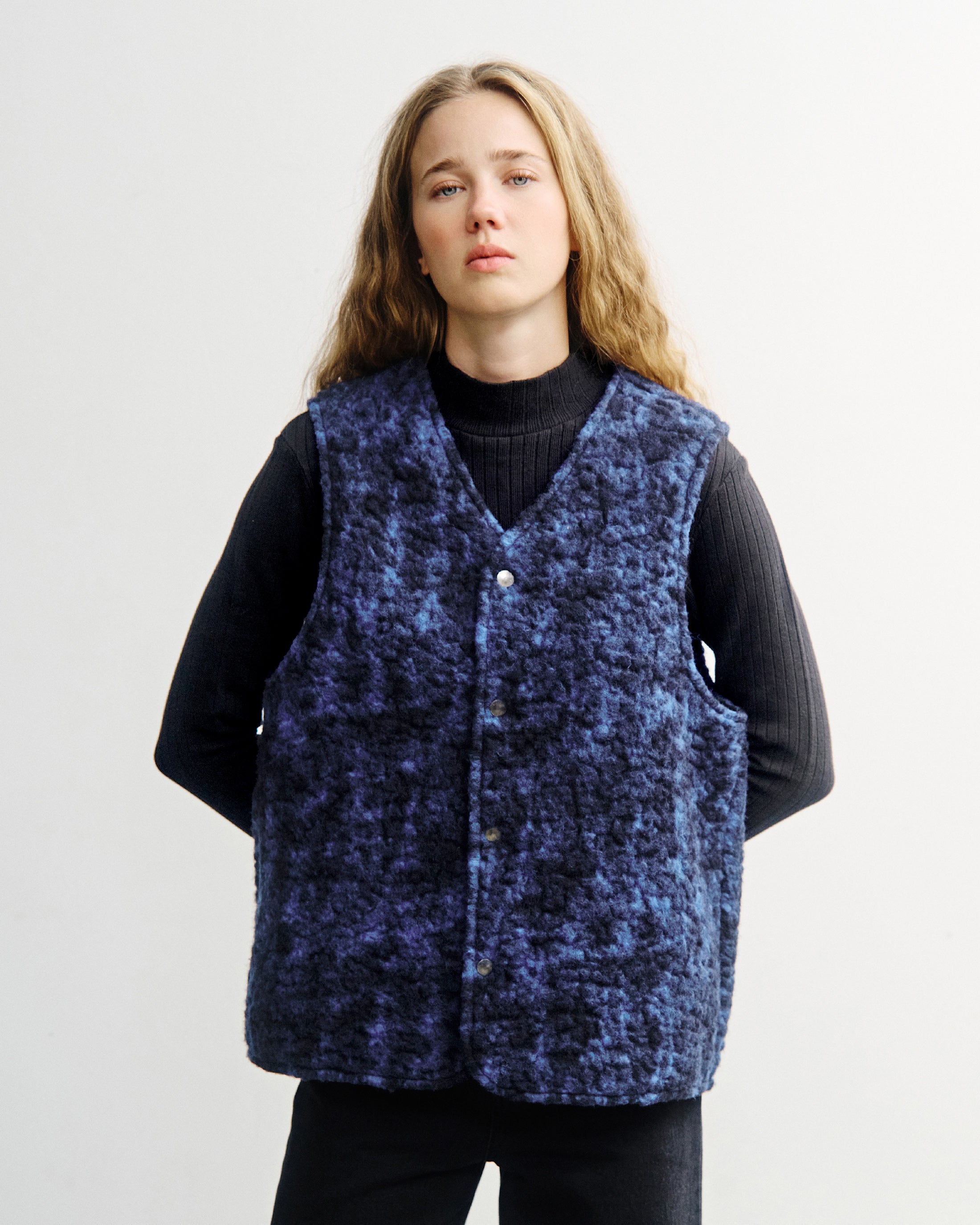 Sherpa Vest - Blue Marled FW26