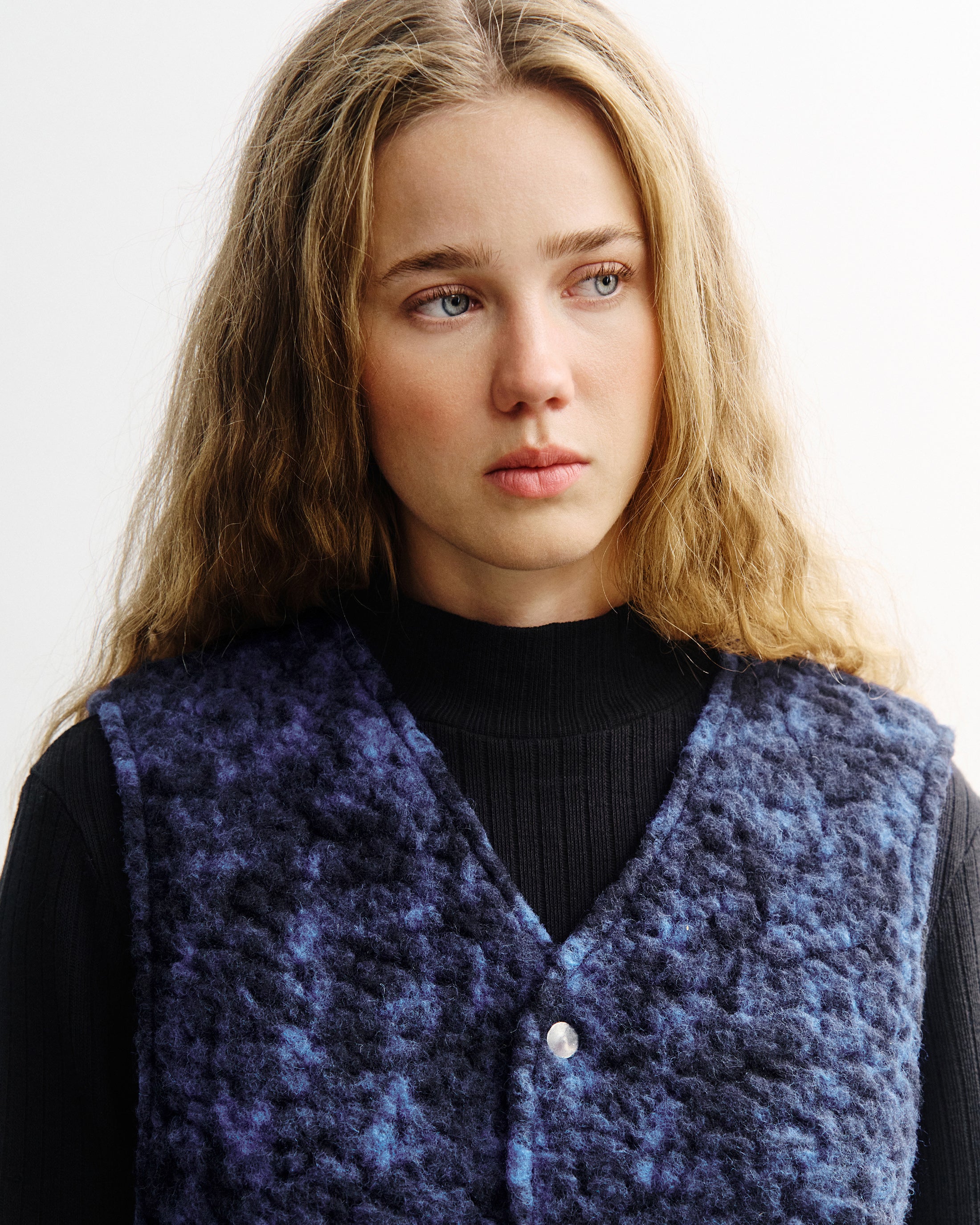 Sherpa Vest - Blue Marled FW26
