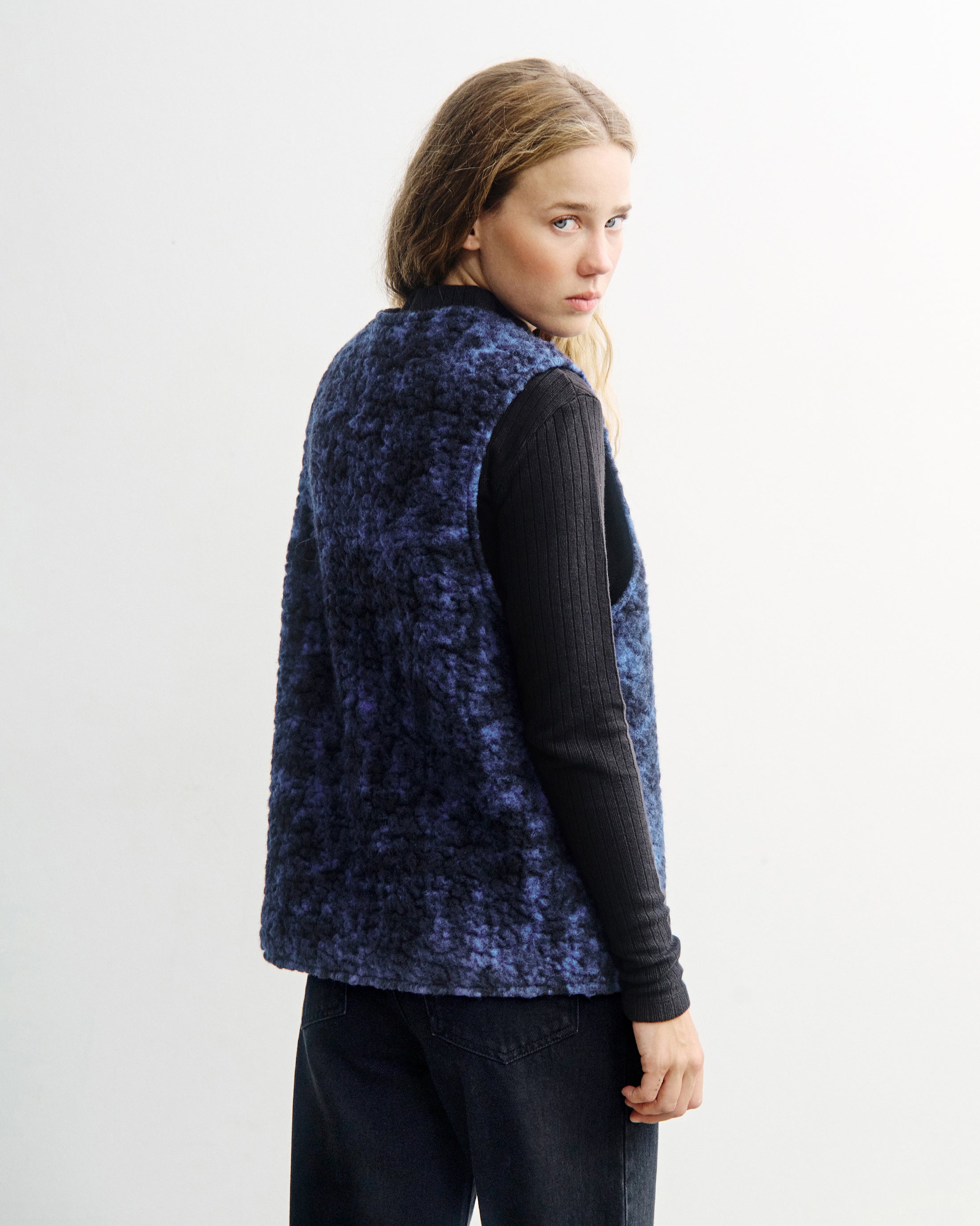 Sherpa Vest - Blue Marled FW26