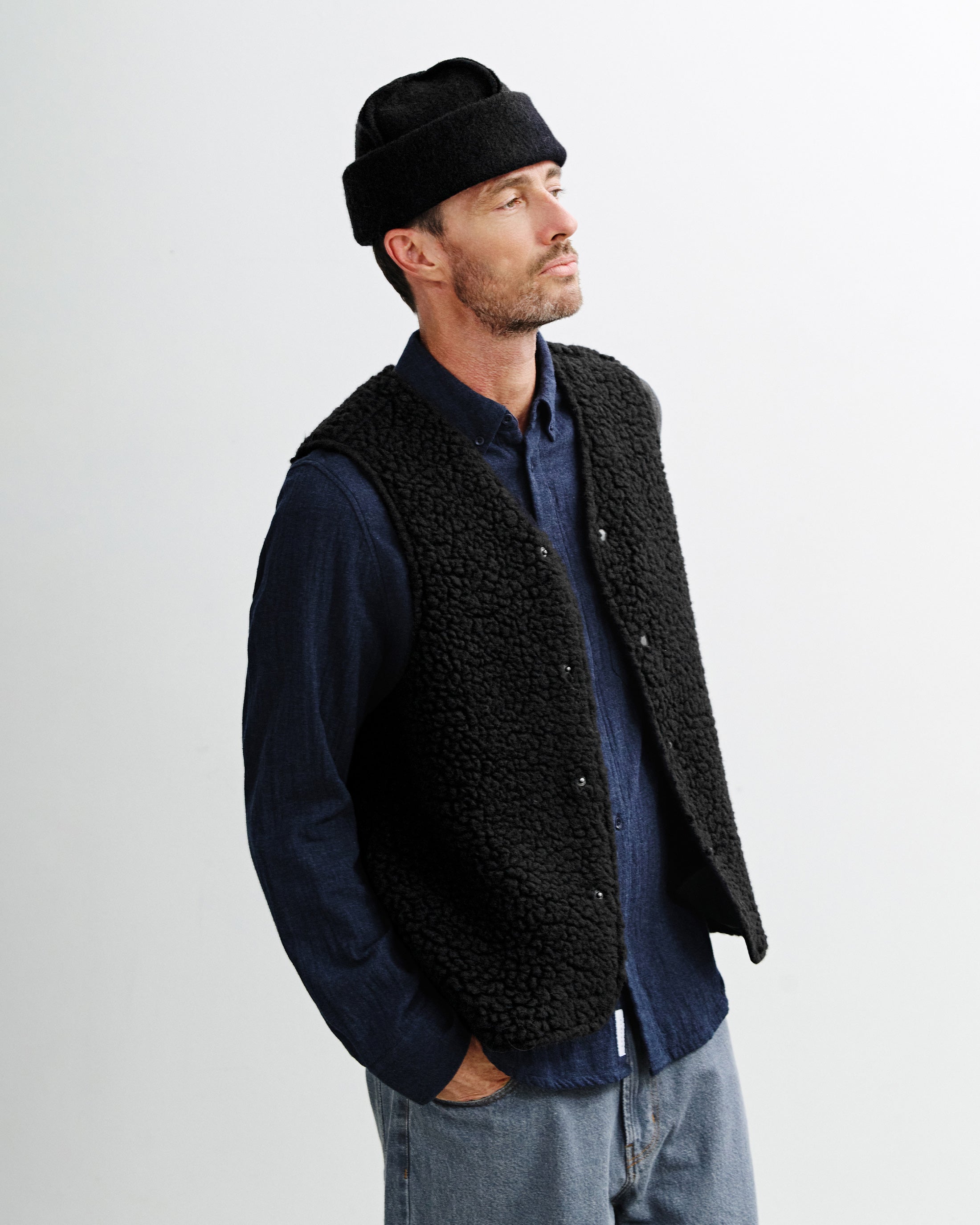 Sherpa Vest - True Black FW26