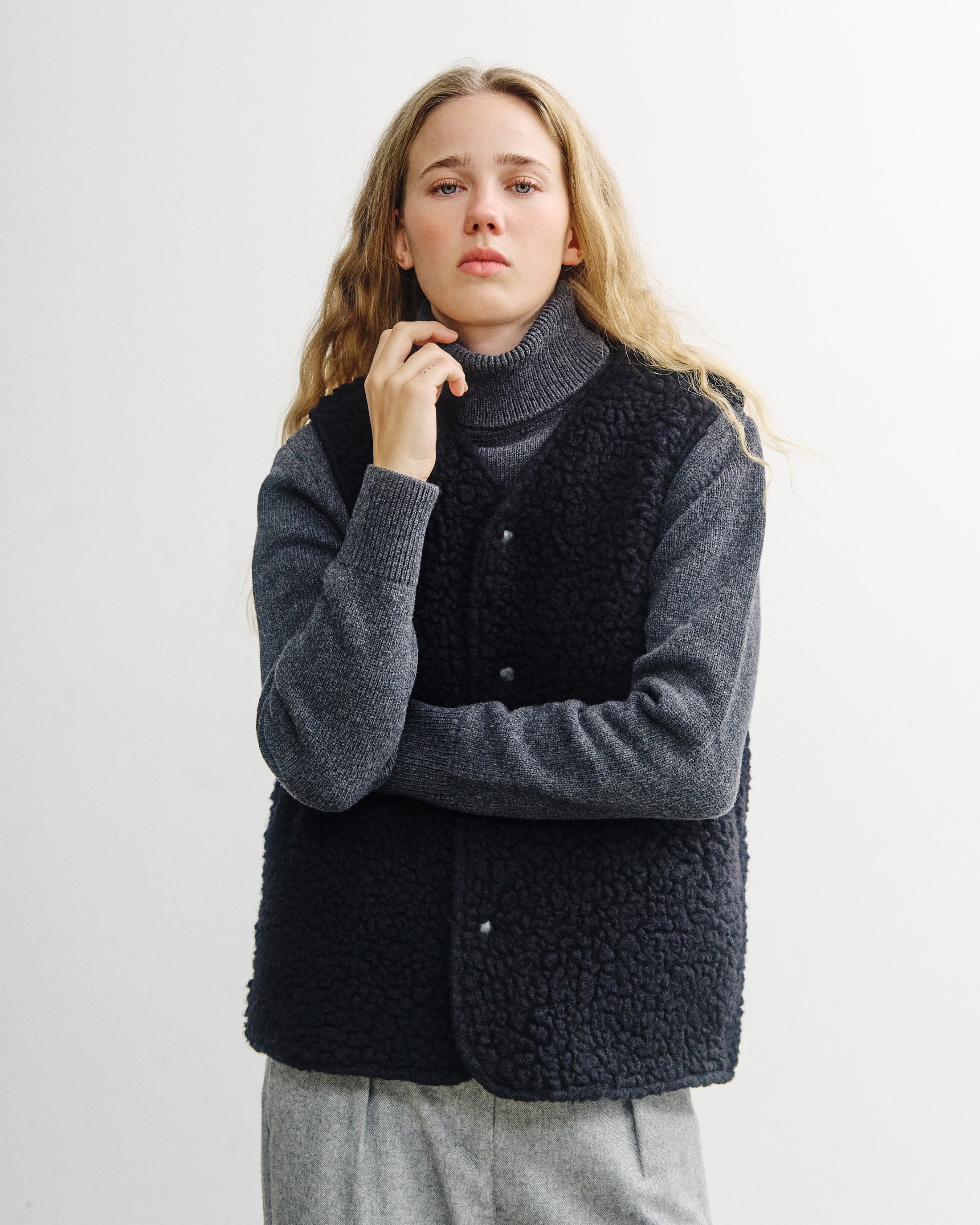 Sherpa Vest - True Black FW26