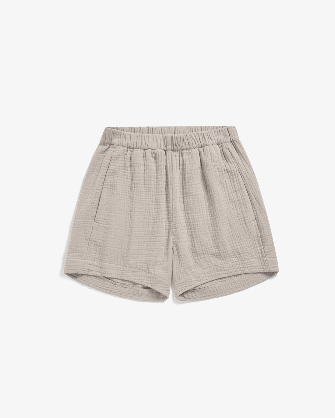 Short muslin trousers, organic cotton - Sand