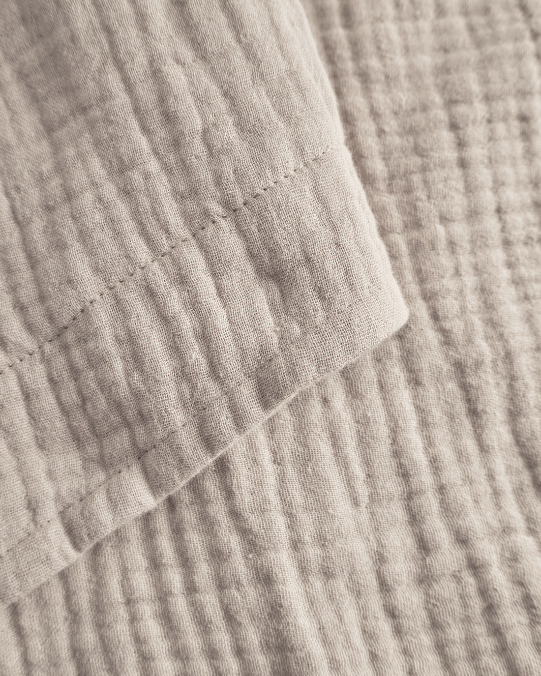 Short muslin trousers, organic cotton - Sand