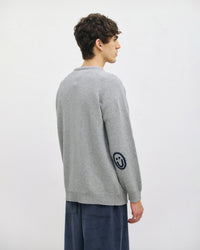 Smiling Strickpullover Recycelte Wolle - Hellgrau