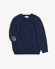 Smiling Strickpullover Recycelte Wolle - Dunkelblau