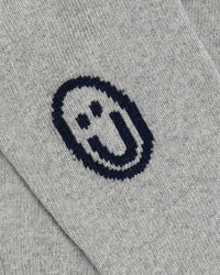 Smiling Strickpullover Recycelte Wolle - Hellgrau