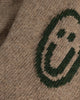 Smiley Strickpullover Recycelte Wolle - Beige