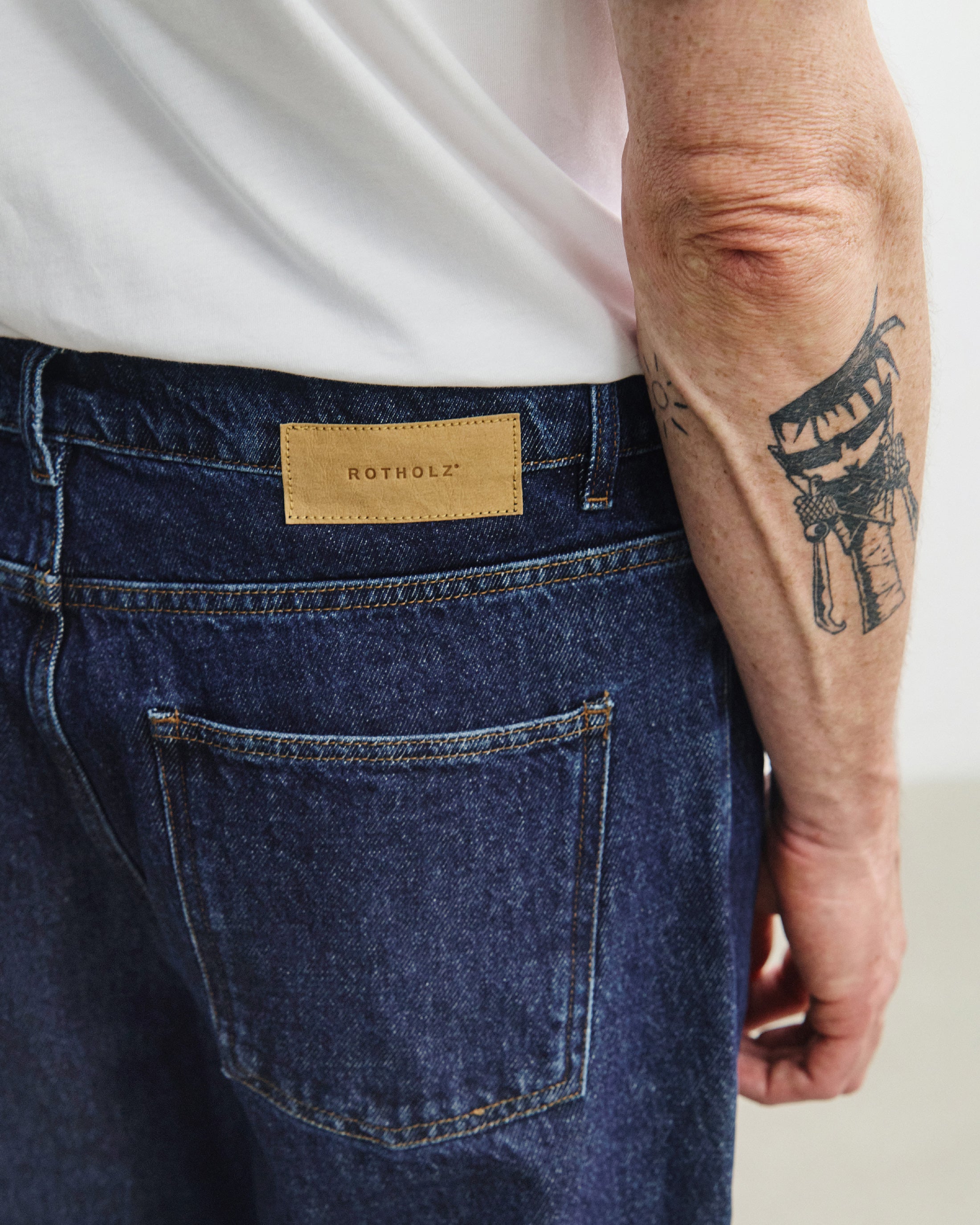 Straight Leg Jeans Organic Cotton - Dark Blue