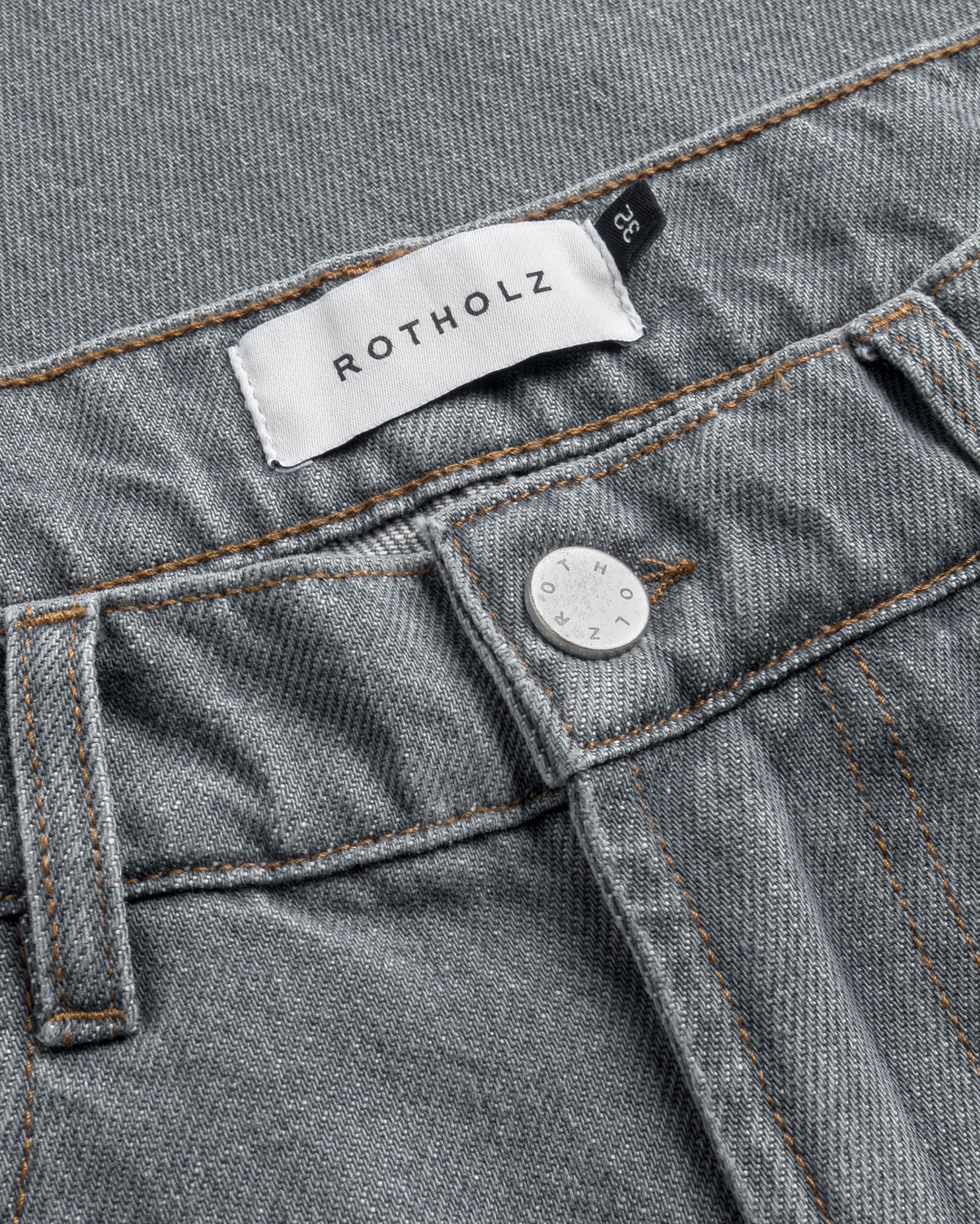 Straight Leg Jeans Organic Cotton - Grey