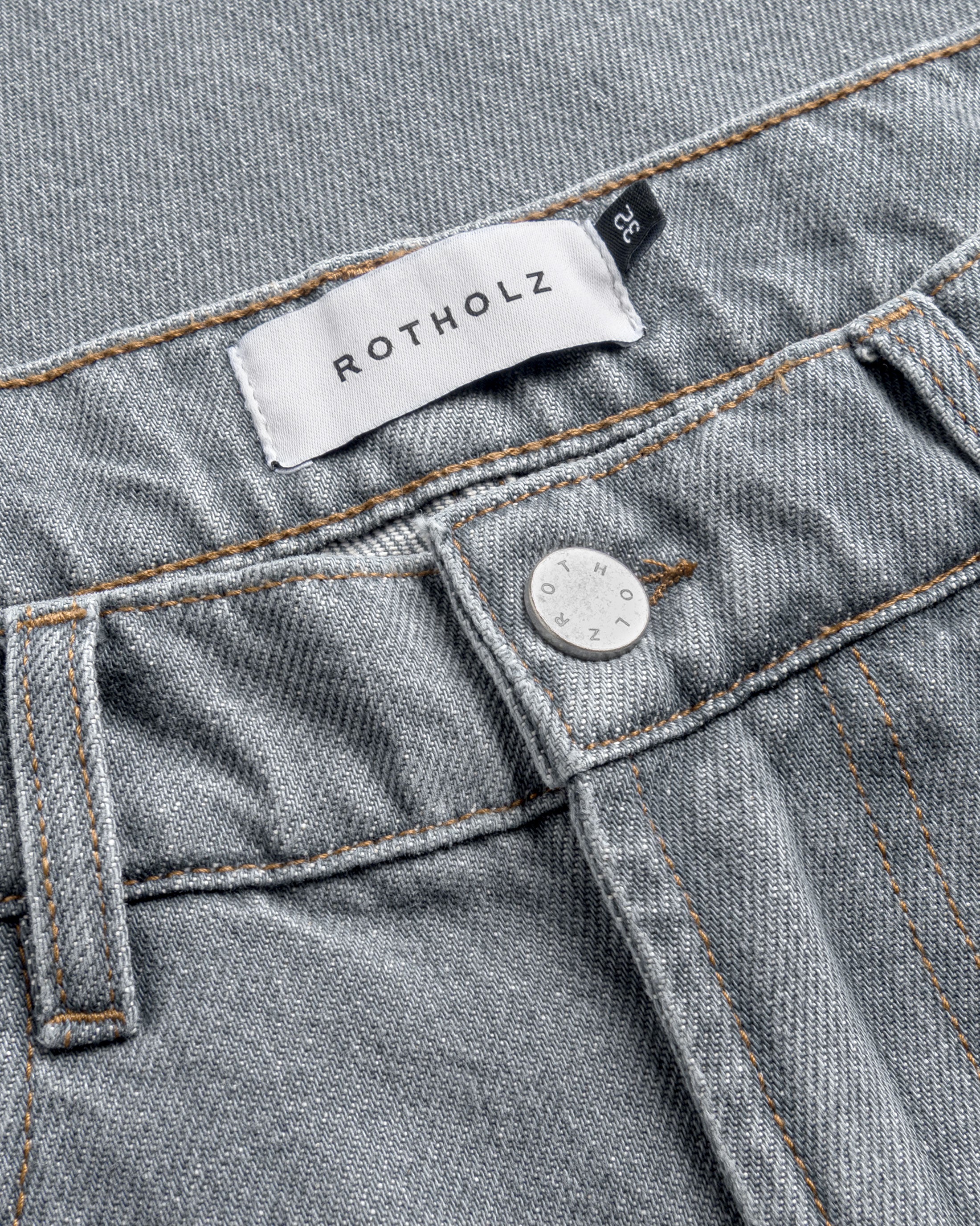Straight Leg Jeans Organic Cotton - Grey