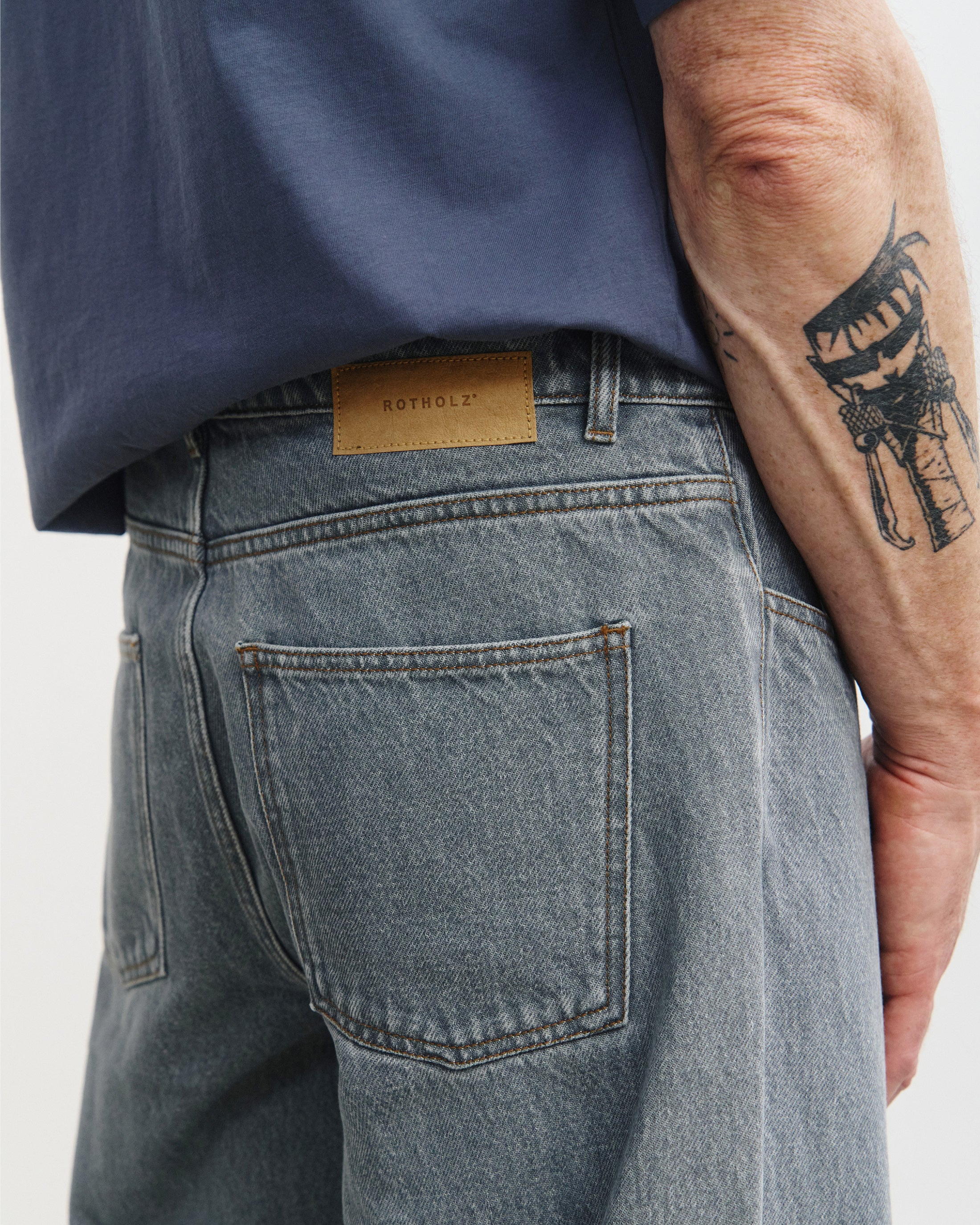 Straight Leg Jeans Organic Cotton - Grey
