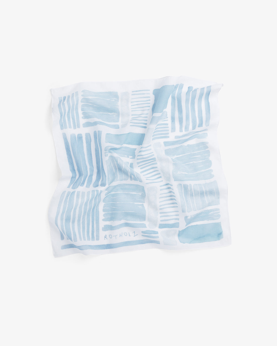 Striped bandana organic cotton - light blue