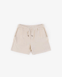 Frottee Shorts aus Bio-Baumwolle Creme