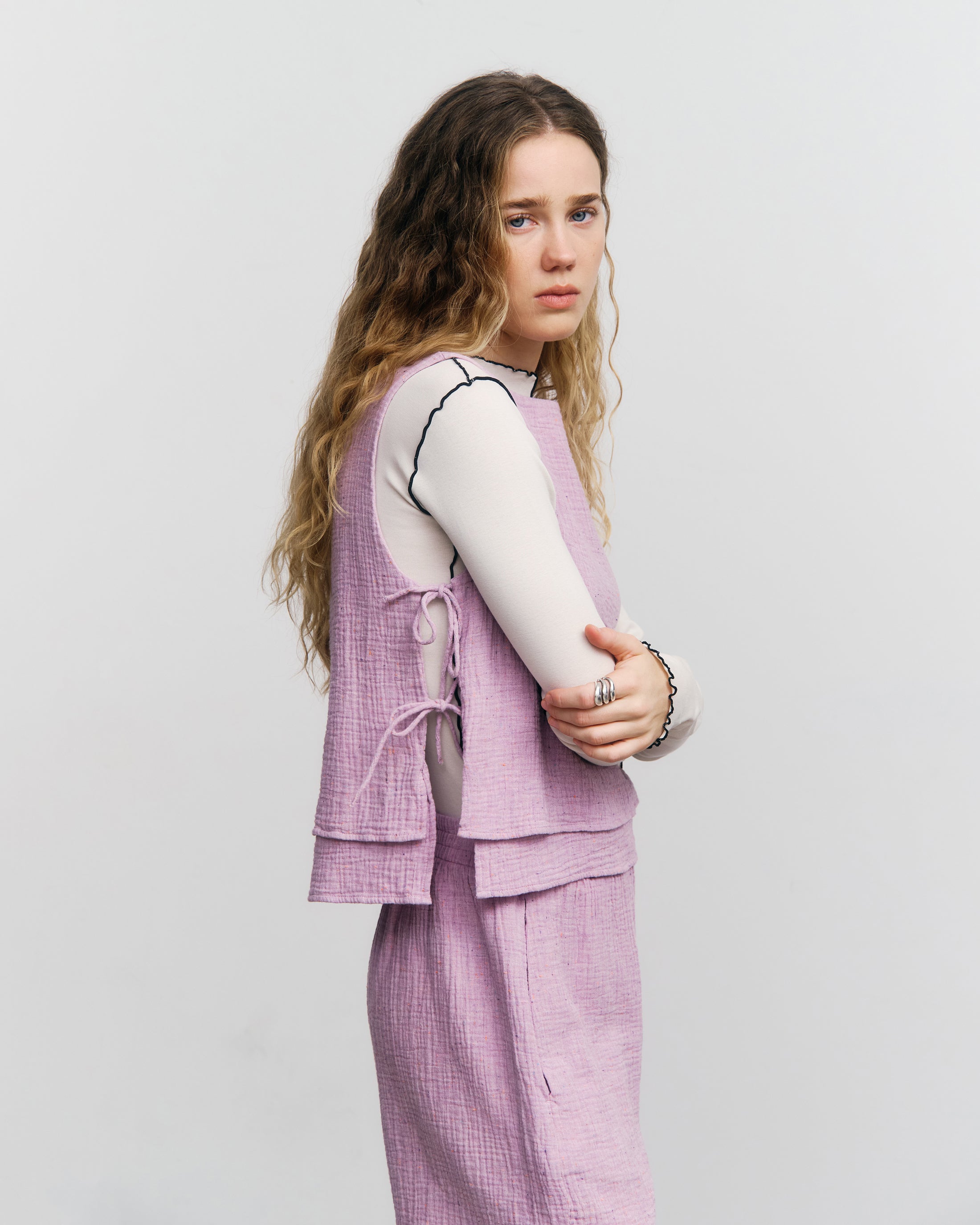 Wickeltop Bio Baumwolle - Pink