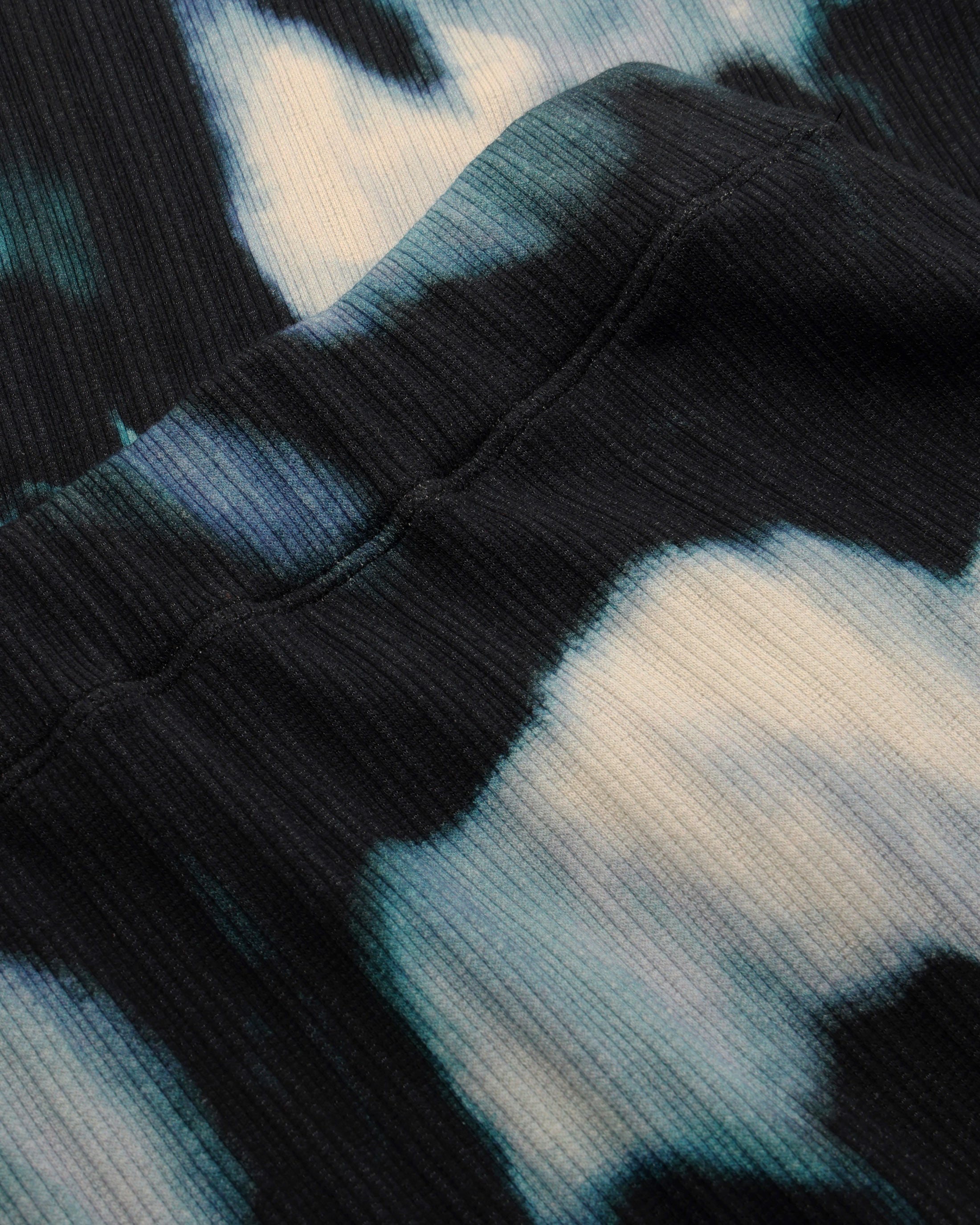 Ribbed Organic Cotton Midi Skirt - Tie Dye