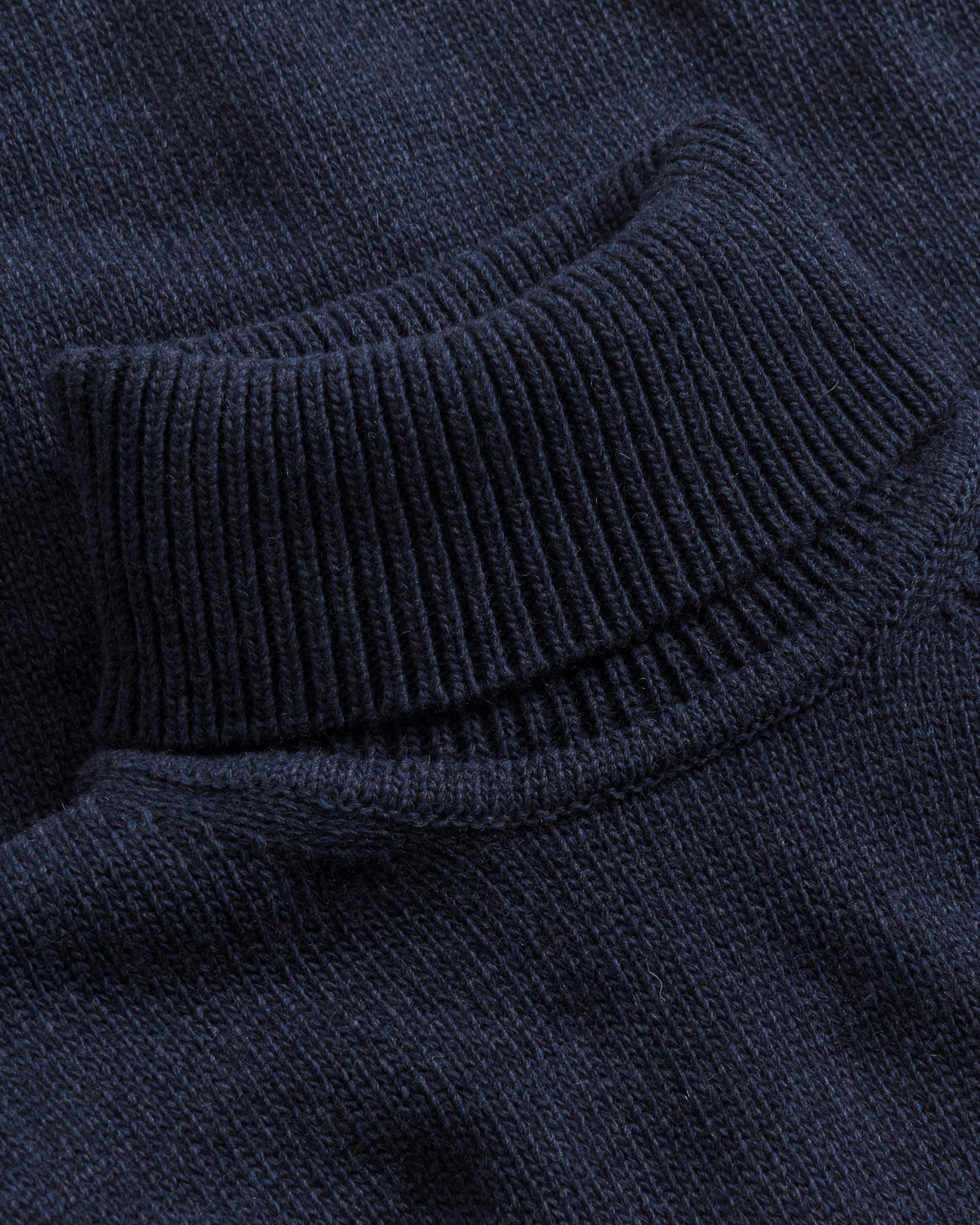 Turtleneck Knit Sweatshirt - Blue Melange FW26