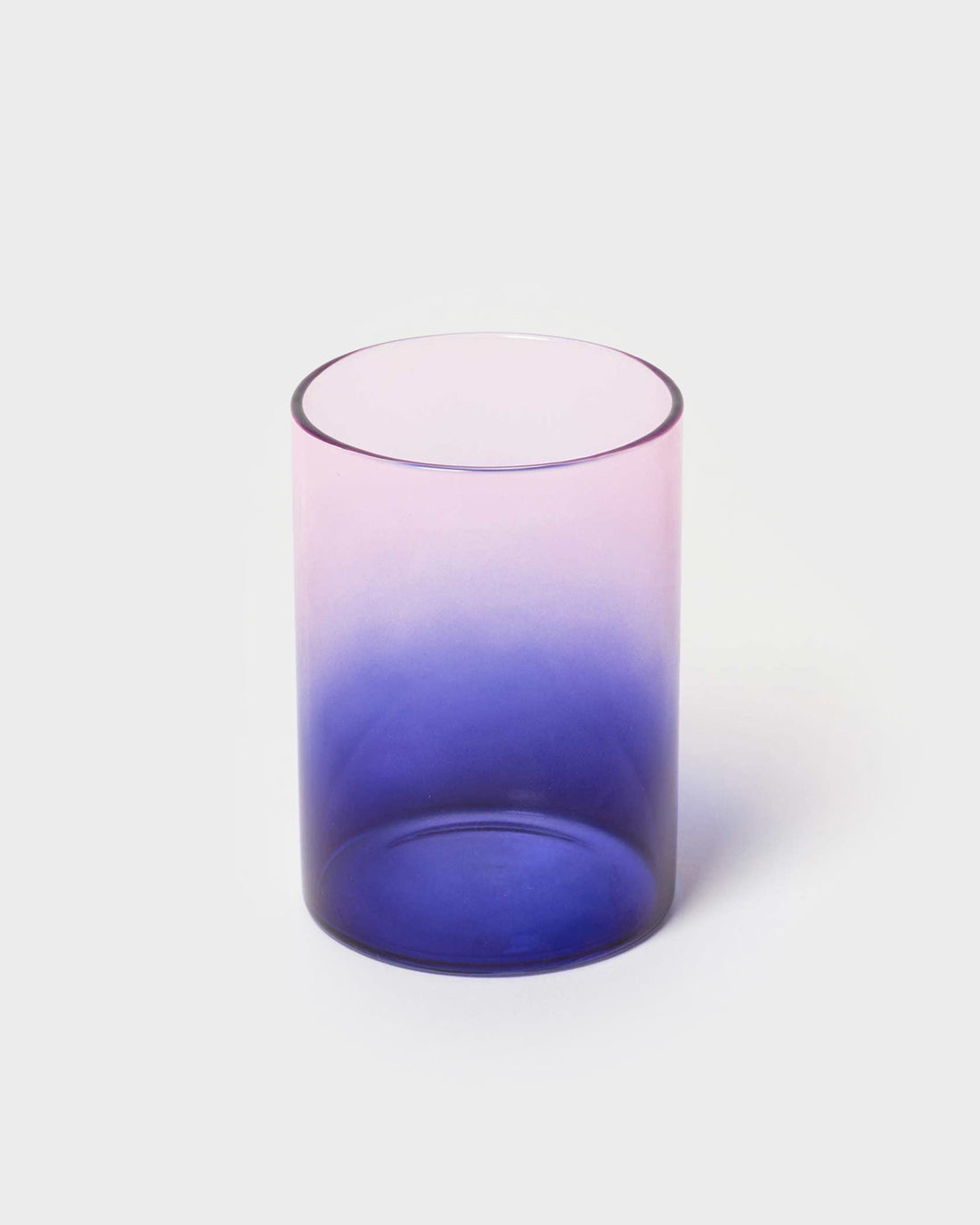 Two-tone drinking glass – pink/blue