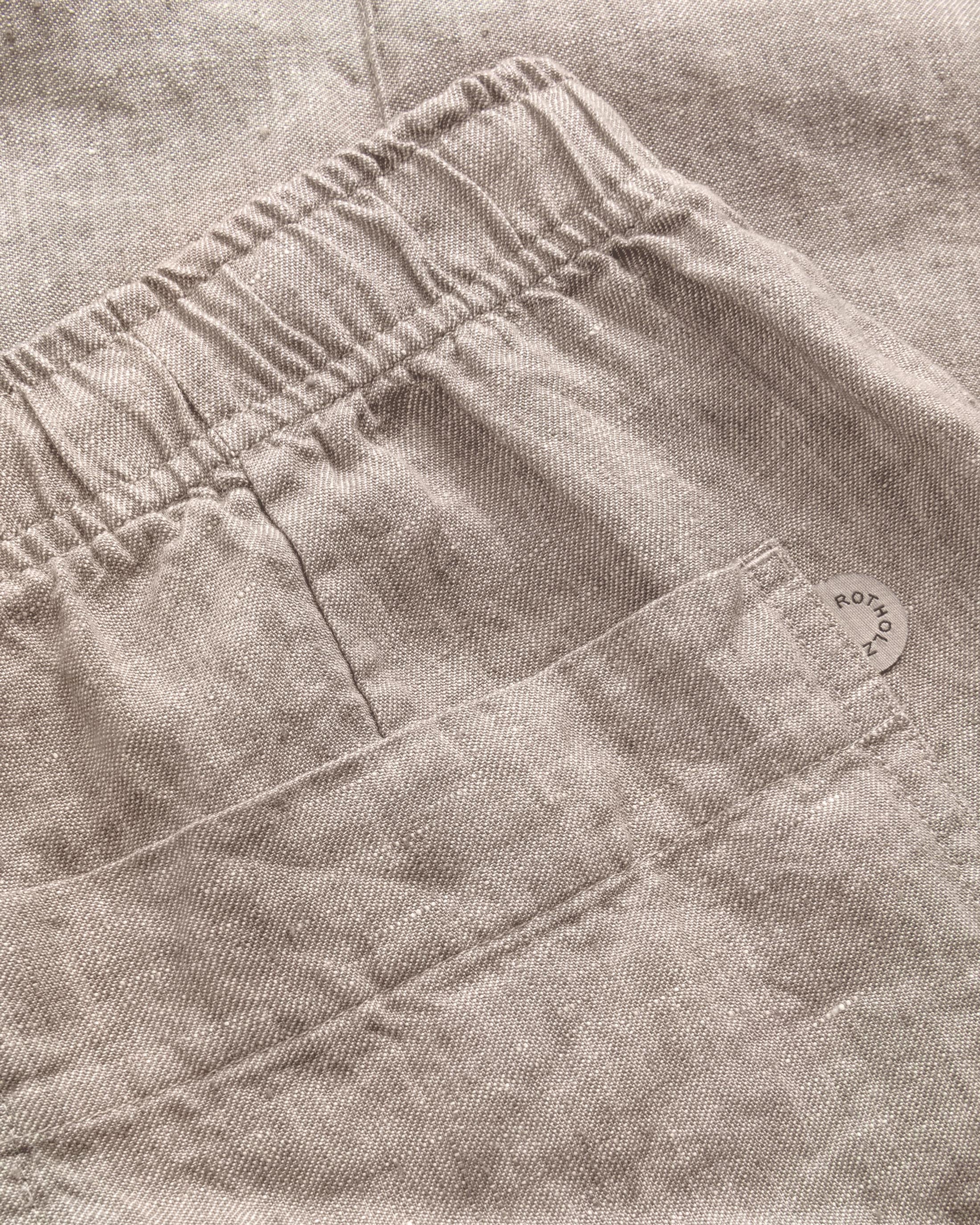 Pleated Wide Pant Organic Cotton - Gray Brown