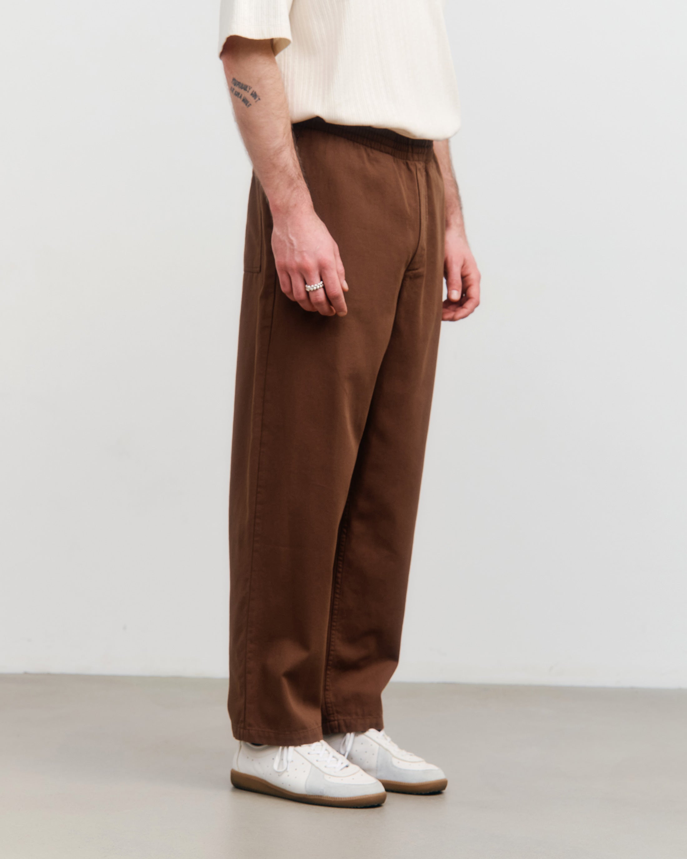 Wide Pant Organic Cotton - Hazel Brown