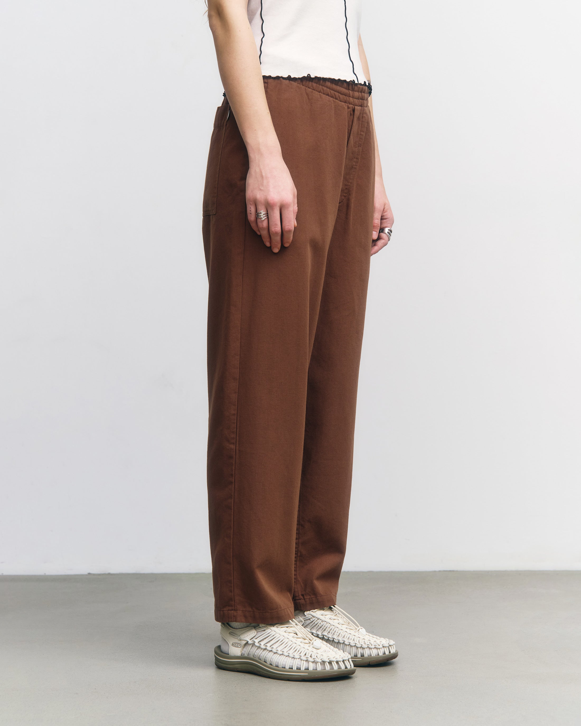 Wide Pant Organic Cotton - Hazel Brown