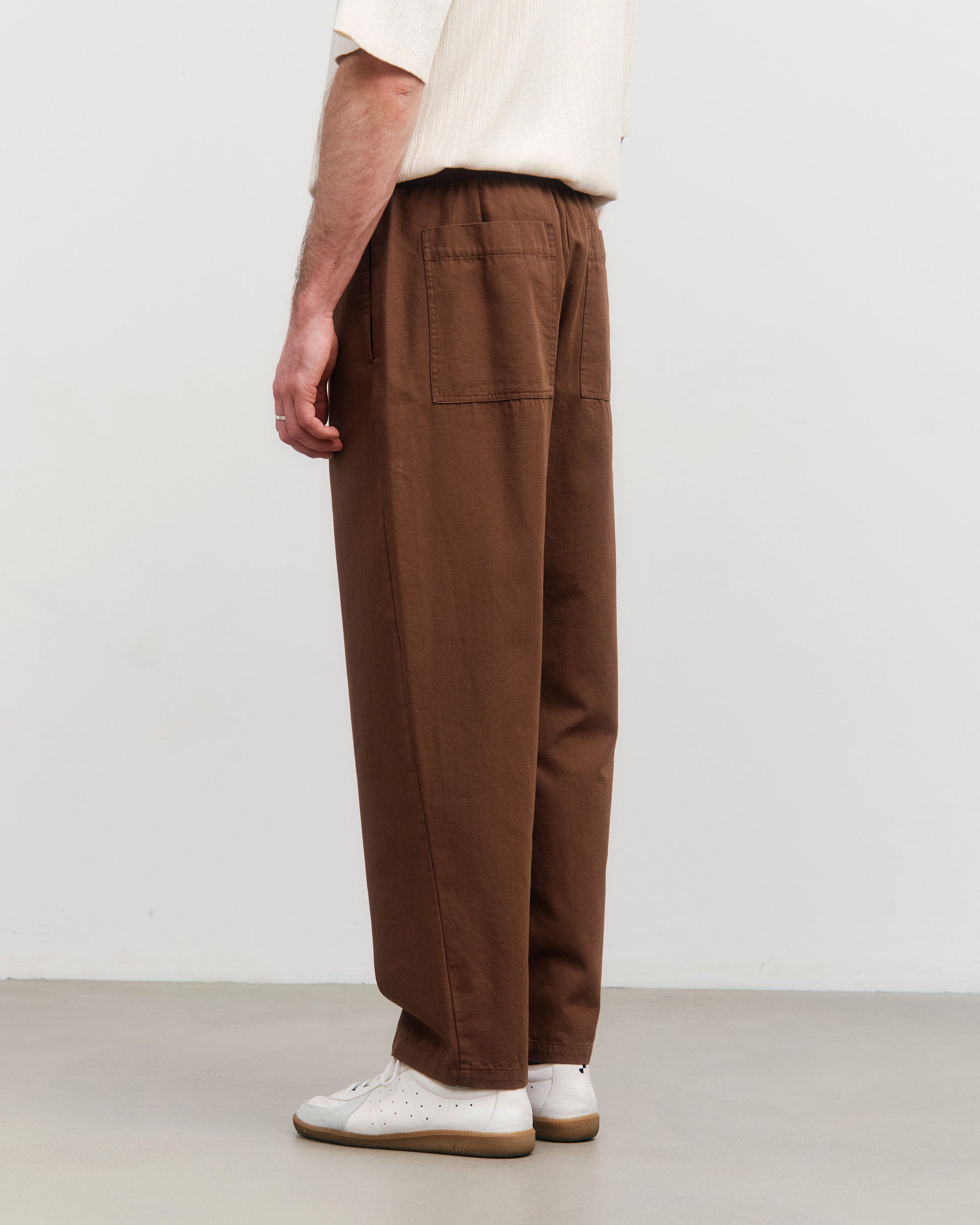 Wide Pant Organic Cotton - Hazel Brown