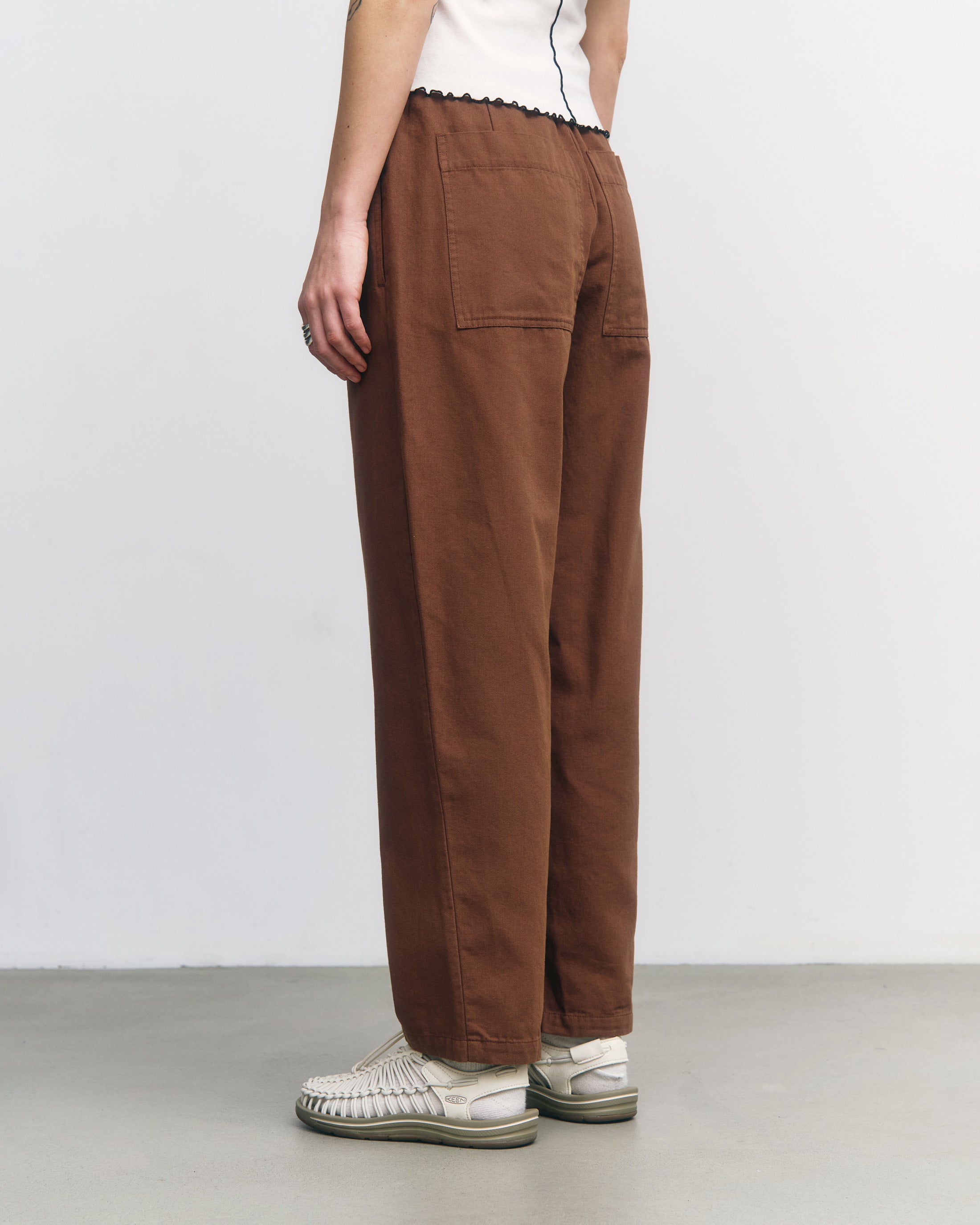 Wide Pant Organic Cotton - Hazel Brown