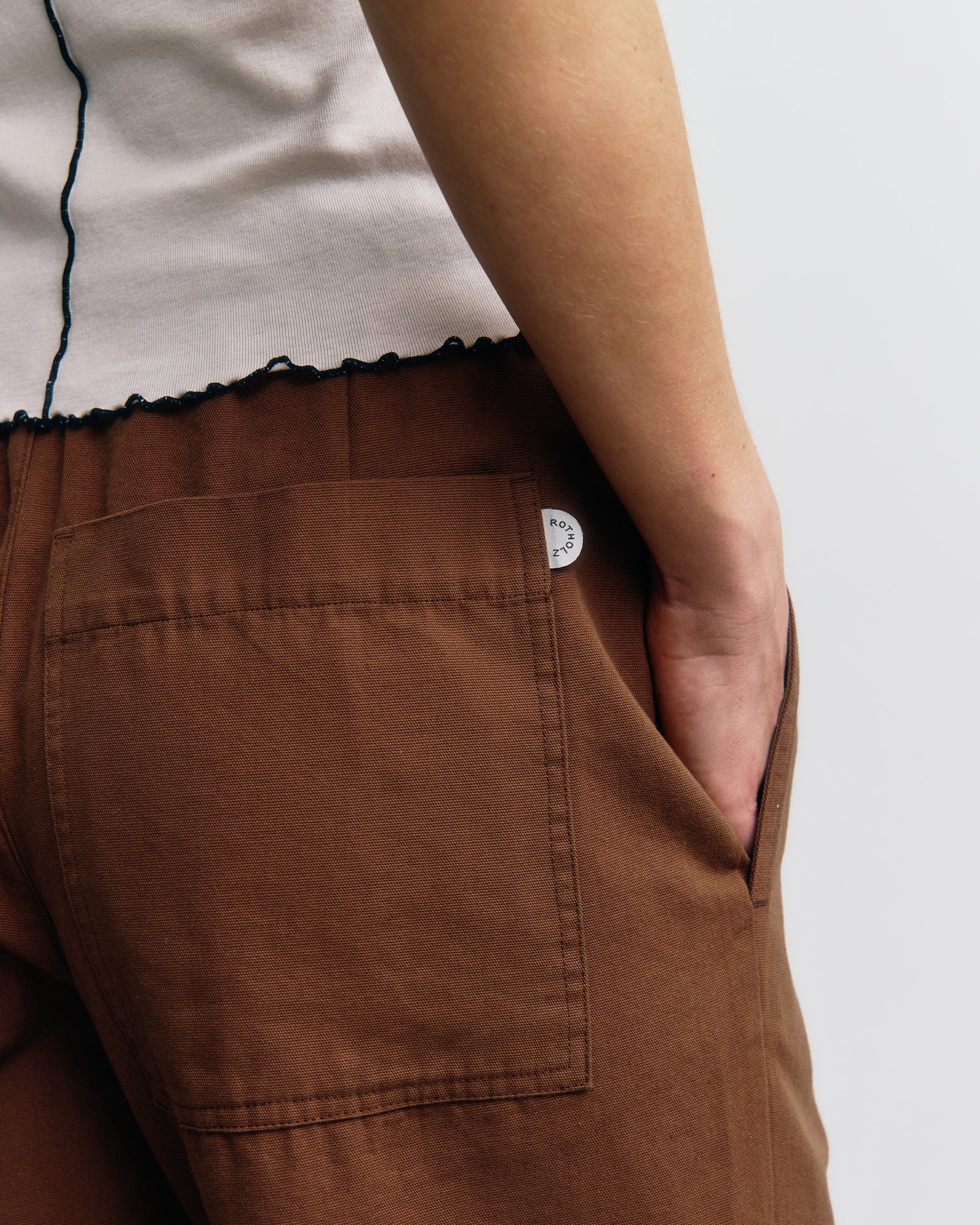 Wide Pant Organic Cotton - Hazel Brown