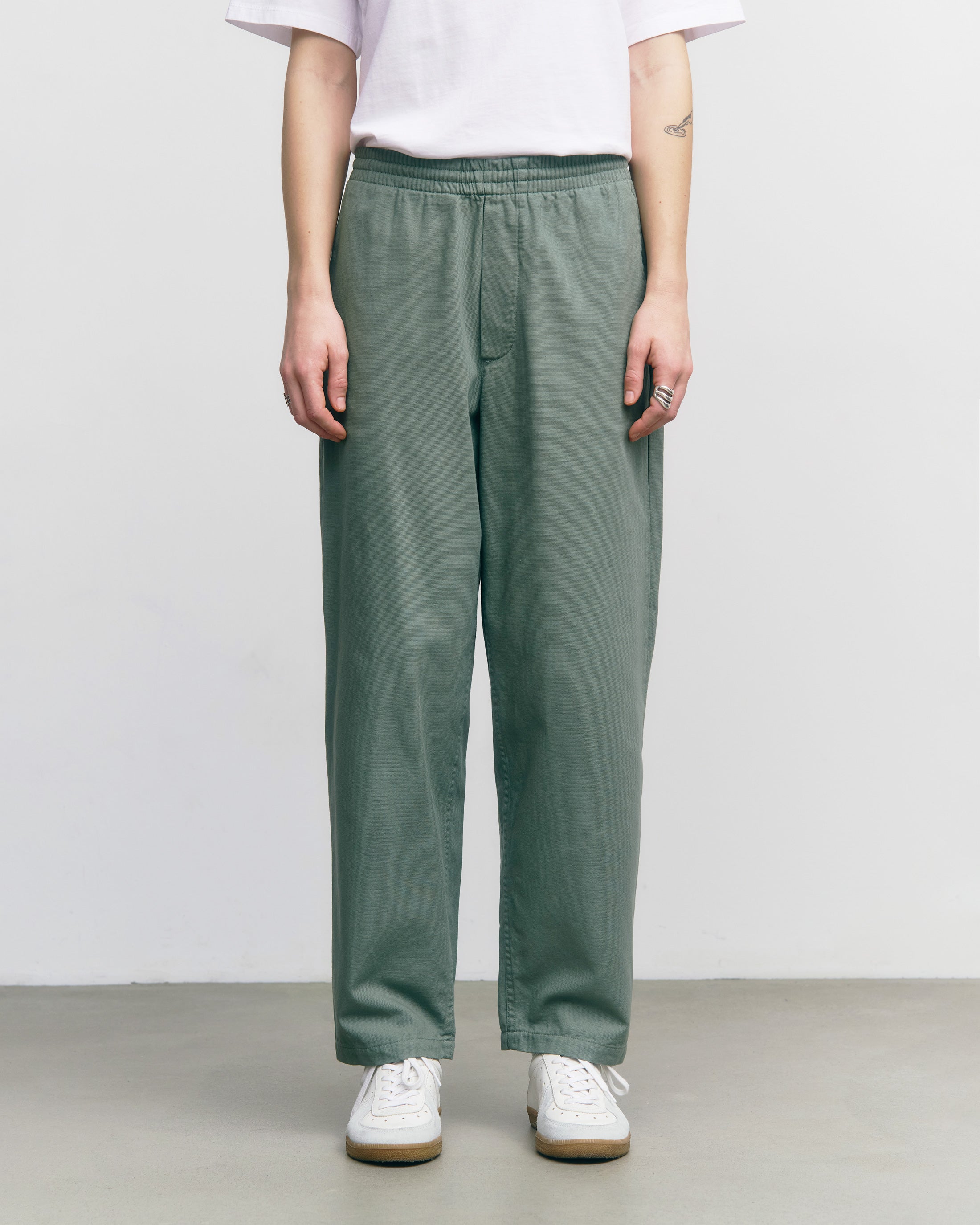 Wide Pant Organic Cotton - Leaf Green