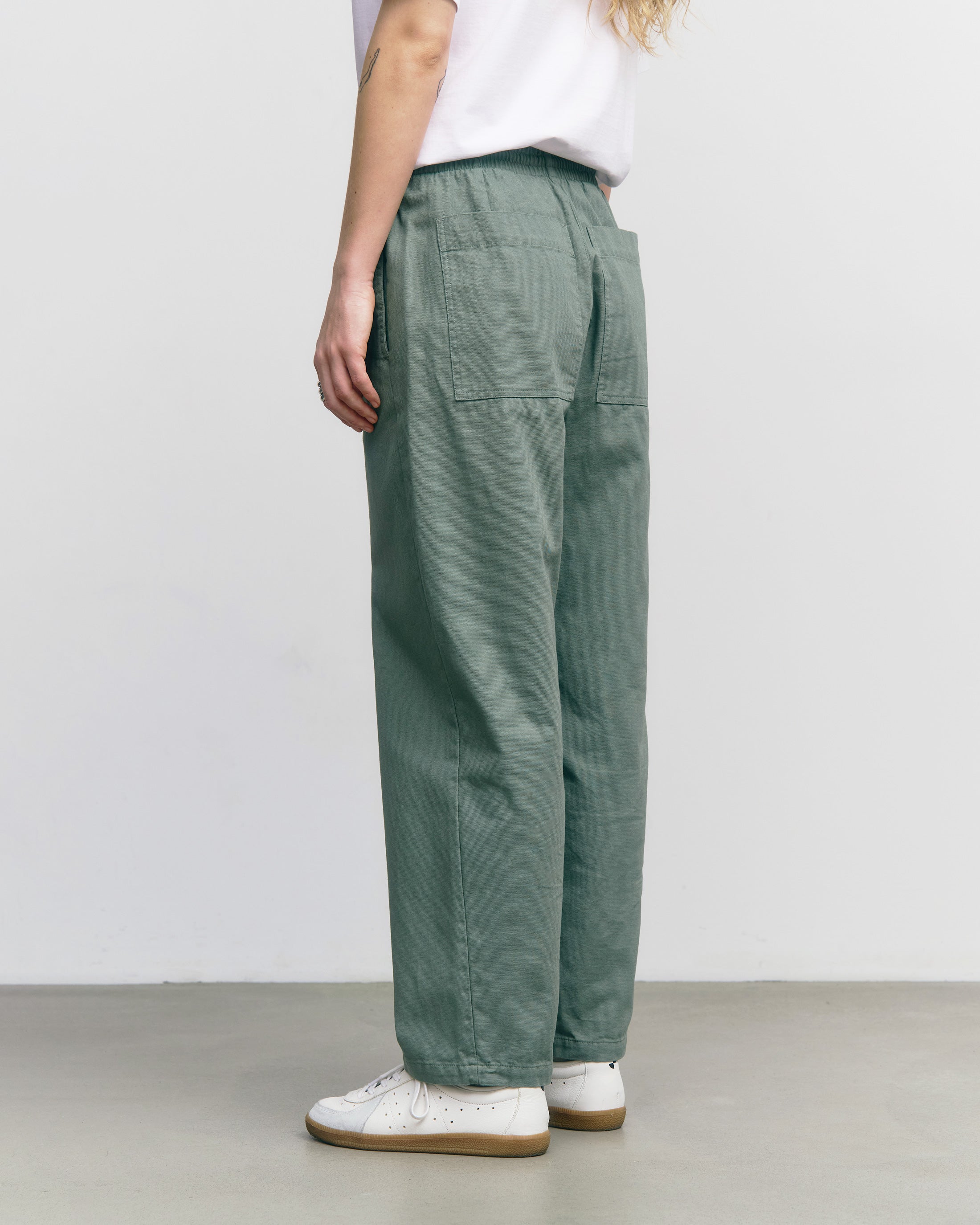 Weite Hose Bio Baumwolle - Grün