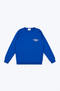 Willkommen Print Sweatshirt Bio Baumwolle - Kobalt