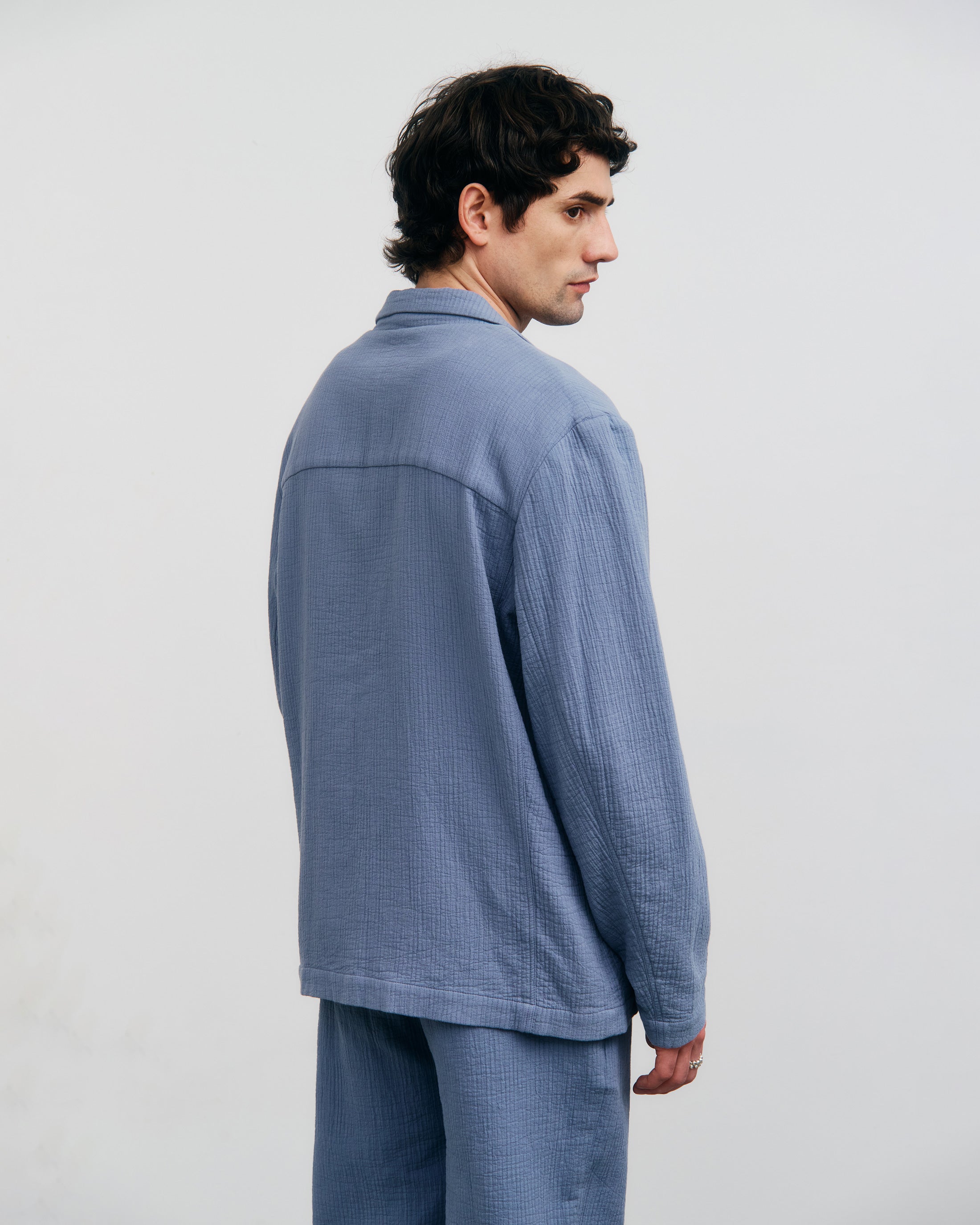 Workwear Blazer Organic Cotton - Light Blue