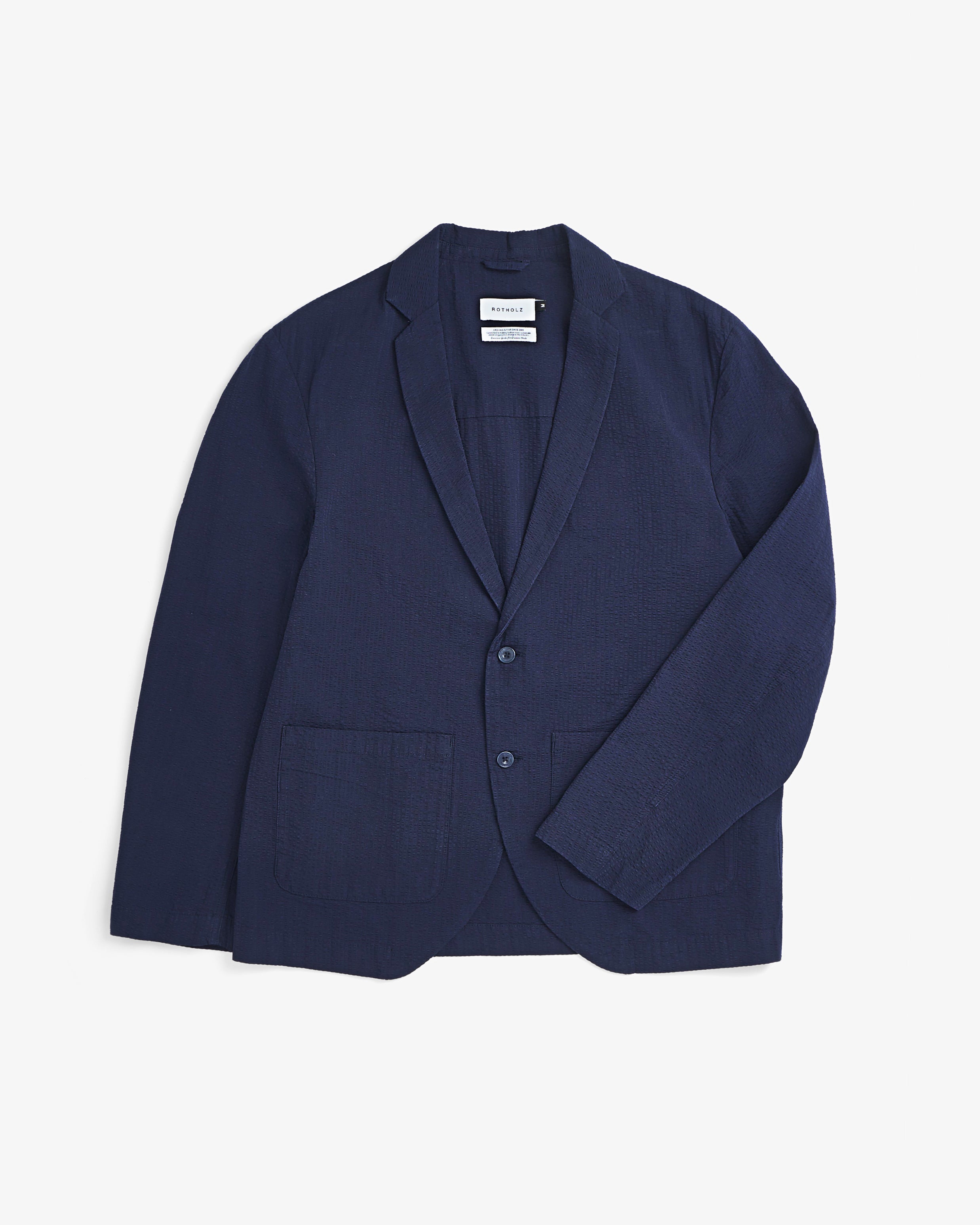 Casual Blazer Organic Cotton - Dark Blue